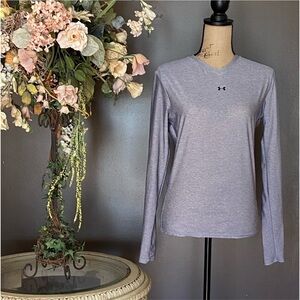 Under armour long sleeve gray top extra large